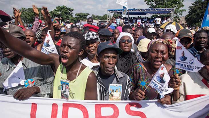Kisangani: les militants de l’UDPS manifestent leur soutien à Félix Tshisekedi